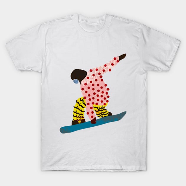 Snowboarder T-Shirt by louweasely